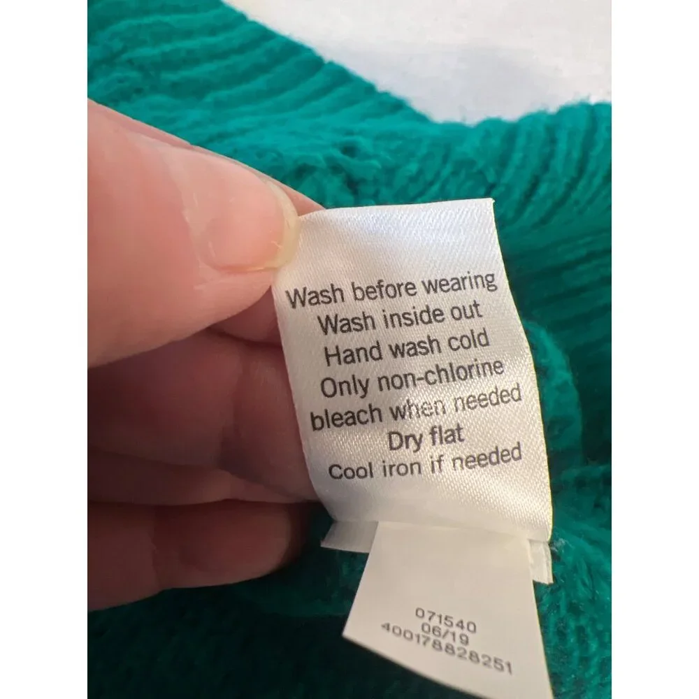 Sonoma Green Sweater Cable Knit Pullover XXL - Picture 7 of 7